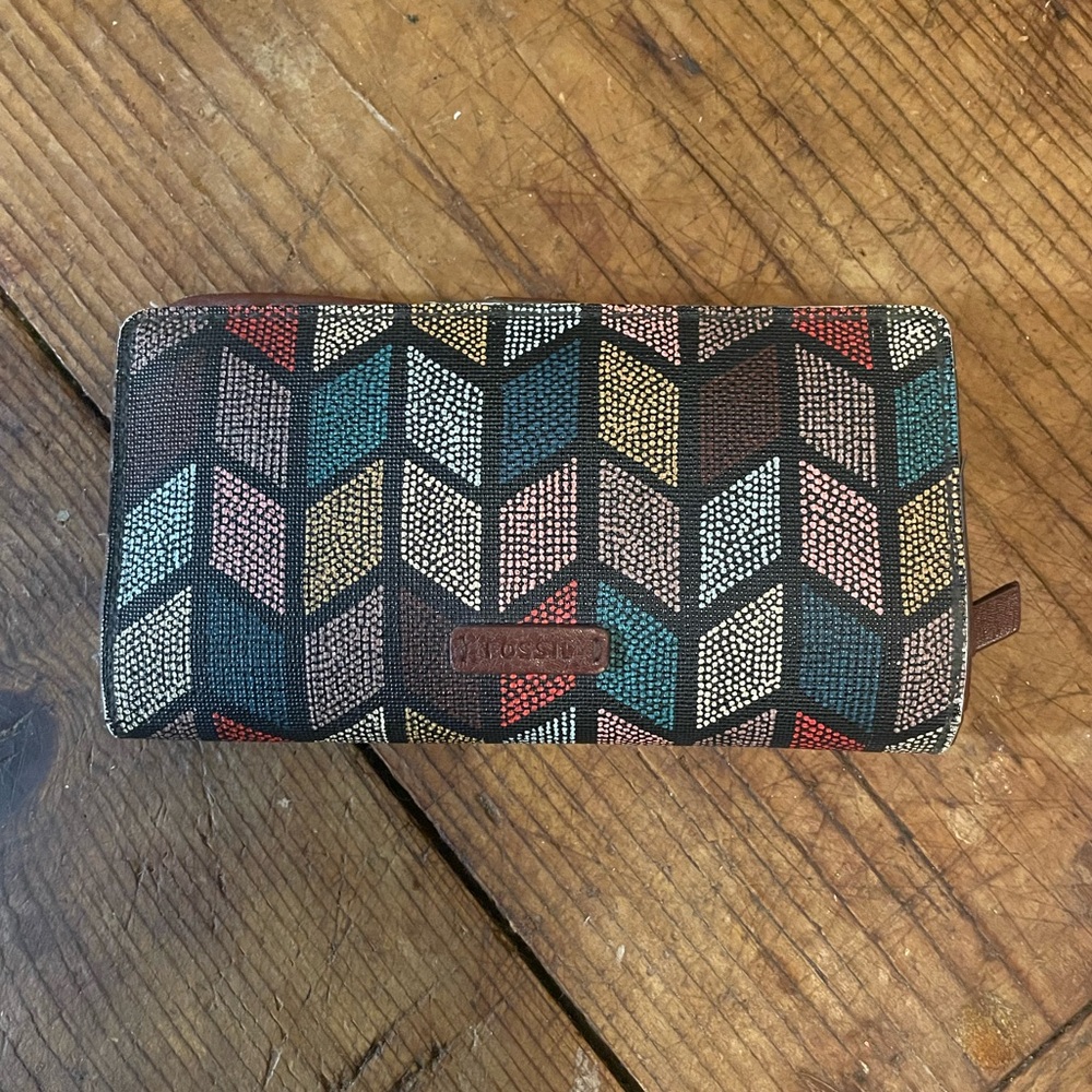 Fossil RFID Slim Bifold Wallet | Multicolor